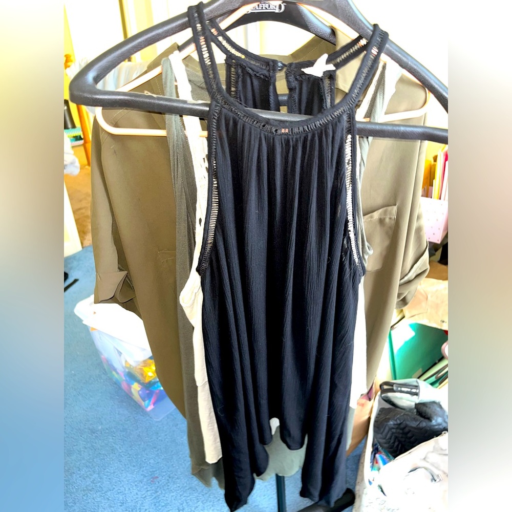 Women’s Purple Rain Black Dress- size medium - **NEVER WORN**